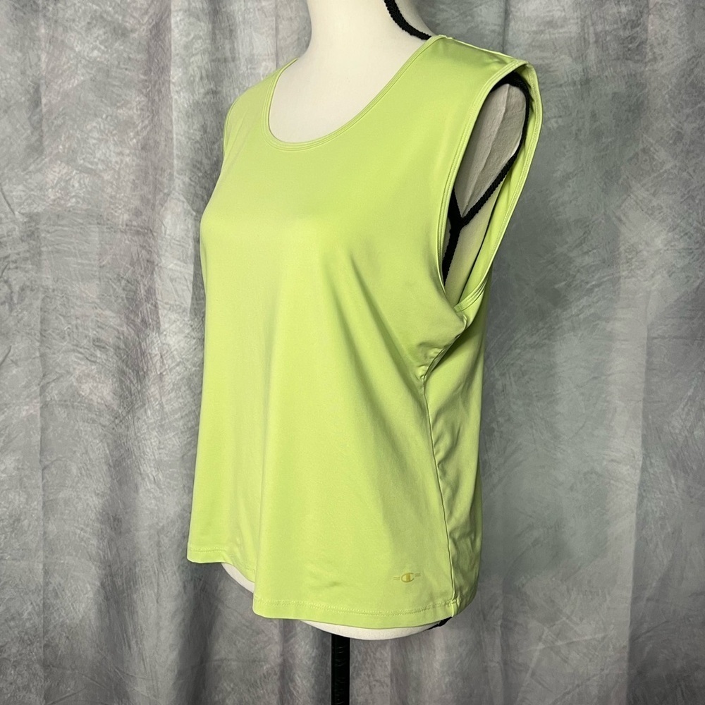 Champion Lime Green Sleeveless Tank Top - XL - Picture 3 of 9